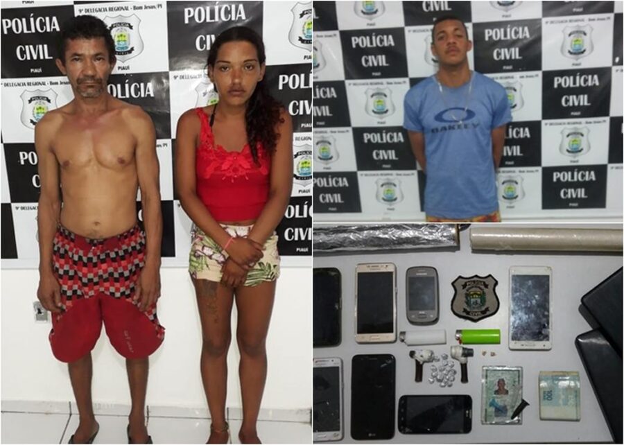 Polícia Civil prende traficantes e fornecedor de drogas em Bom Jesus