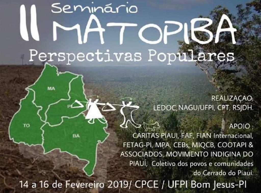 Na UFPI em Bom Jesus organizações realizam II Seminário sobre o MATOPIBA