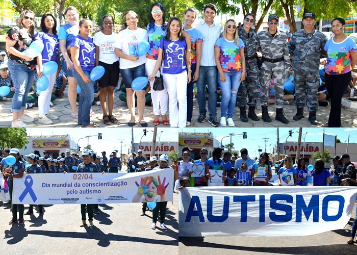 Mobilização em Bom Jesus chama a tenção para conscientização do Autismo