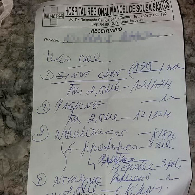 Em Bom Jesus família denuncia médica por mau atendimento a bebê de 8 meses