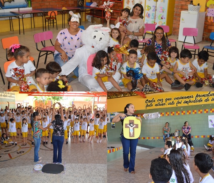 Comemoração da Páscoa na Escola CELG