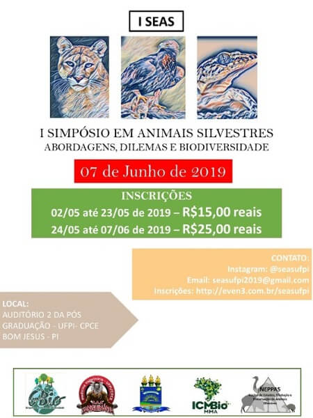 UFPI realizará I Simpósio em animais silvestres em Bom Jesus