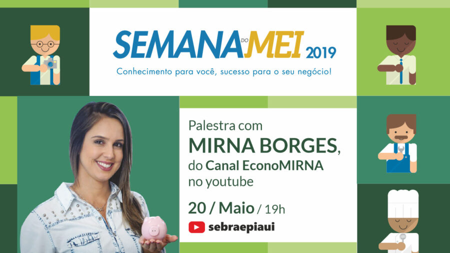 Hoje (20) haverá palestra com Mirna Borges na Praça do Fórum em Bom Jesus
