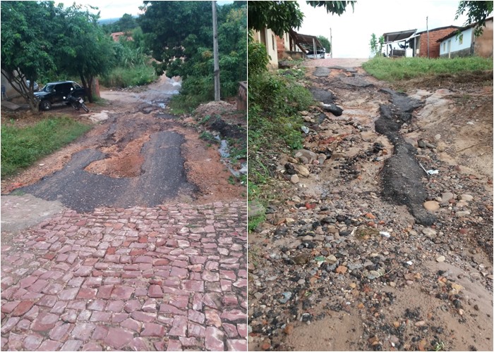 Moradora da Rua Itainópolis em Bom Jesus, reclama de acesso devido as fortes chuvas