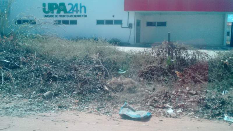 UPA 24 horas de Bom Jesus está abandonada e tomada pelo mato