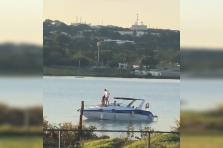 (Vídeo): Casais furam quarentena para fazer sexo em lancha a luz do dia em Brasília