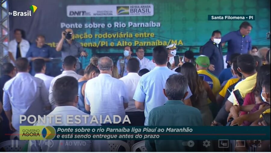AO VIVO: Bolsonaro chega a Santa Filomena para inaugurar ponte