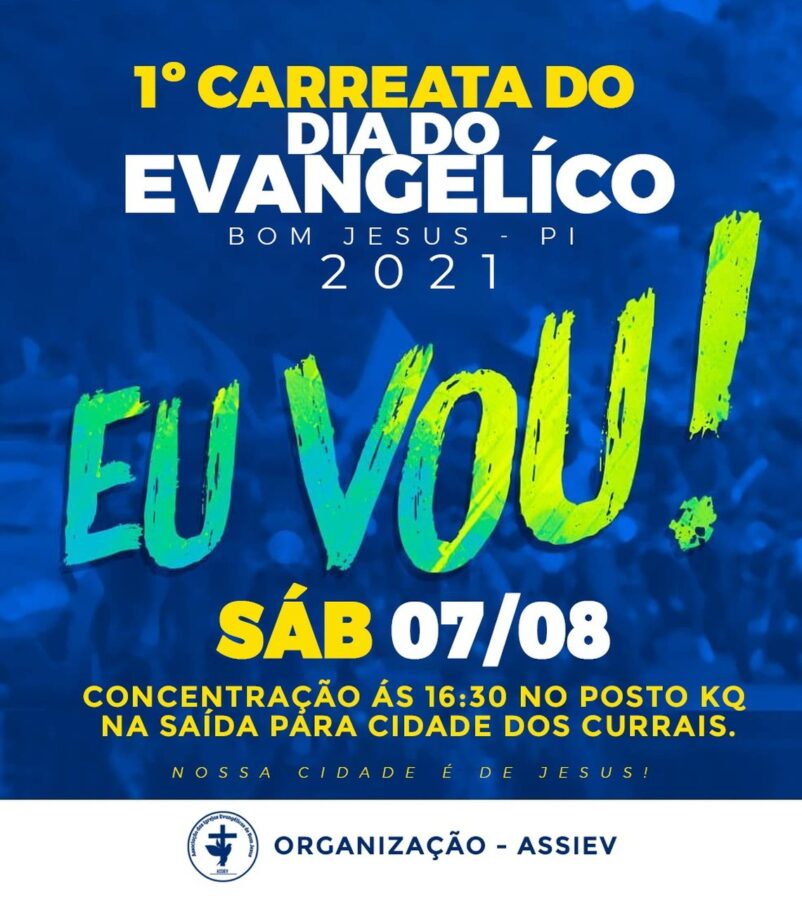 1ª carreata ao Dia do Evangélico será realizada em Bom Jesus