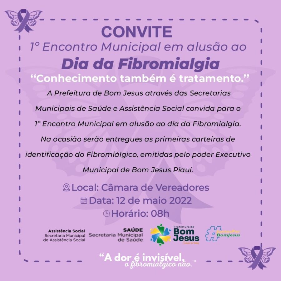 Bom Jesus realiza 1º encontro municipal em alusão ao Dia da Fibromialgia