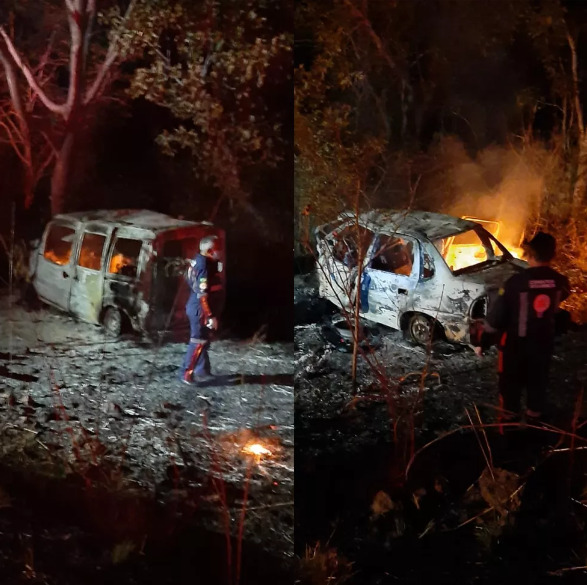 Carros colidem, pegam fogo e oito pessoas morrem na PI-140; outras cinco ficam feridas