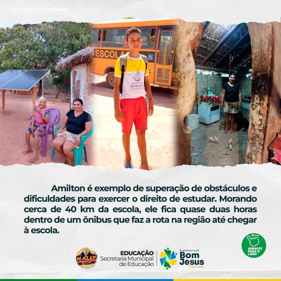 Professora e aluno da zona rural de Bom Jesus ganham sistema de geração de energia solar