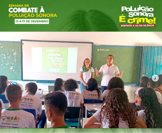 Prefeitura de Avelino Lopes realiza Semana de conscientização, controle e combate da poluição sonora