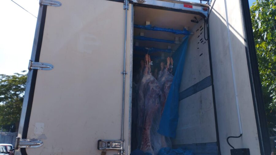 Polícia apreende caminhão com R$ 500 mil em carne roubada em Teresina