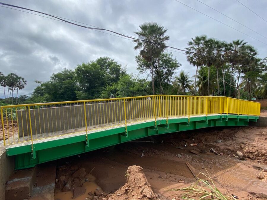 Foto: Ponte no bairro Miramar em Bom Jesus (Crédito; Lucas Sousa)