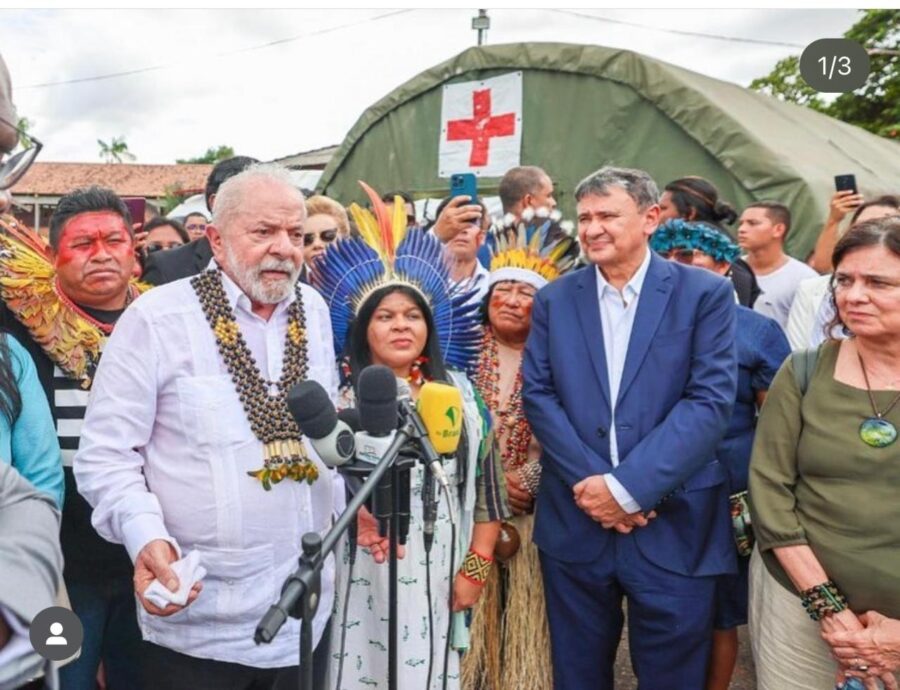 Com Lula, Wellington Dias acompanha suporte do MDS à comunidade Yanomami