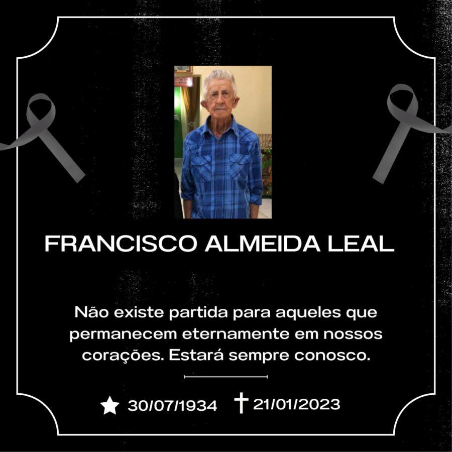 Francisco Almeida: missa de sétimo dia acontece neste sábado (28)