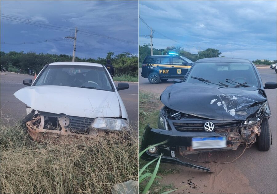 Bebê de seis meses que estava no colo da mãe fica gravemente ferido após acidente na BR-135