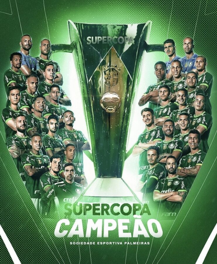 Em jogo de 7 gols, Palmeiras vence o Fla e é campeão da Supercopa 2023