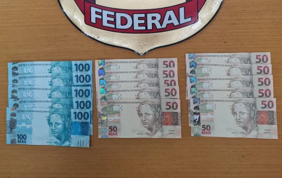 Polícia Federal prende homem com R$ 1 mil em notas falsas