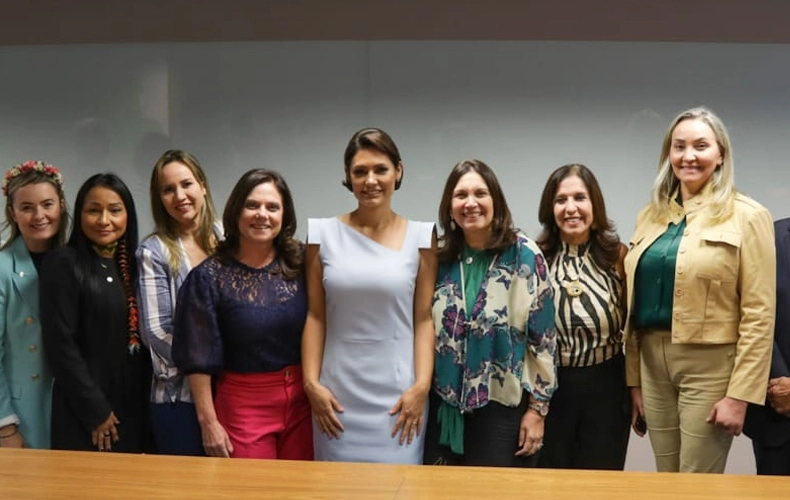 Michelle Bolsonaro assume presidência do PL Mulher