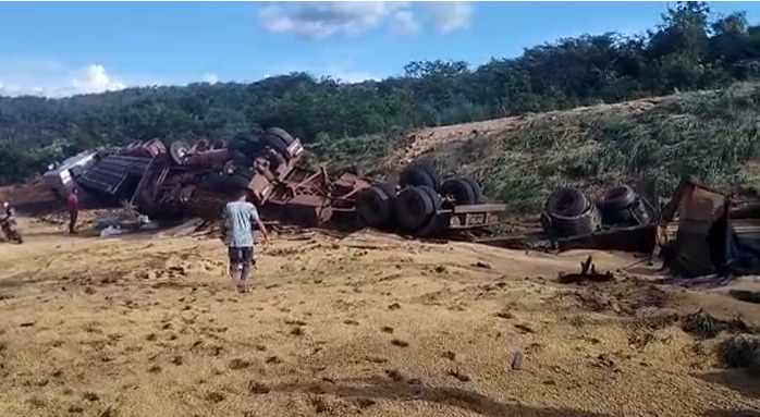 Caminhoneiro morre em acidente na PI-247 entre Uruçuí e Ribeiro Gonçalves