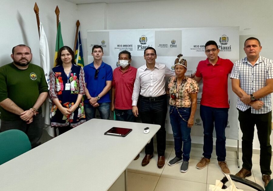 Secretário da Semarh se reúne com representantes da comunidade indígena Akroá Gamella para fortalecer preservação de povos tradicionais e da região do Cerrado