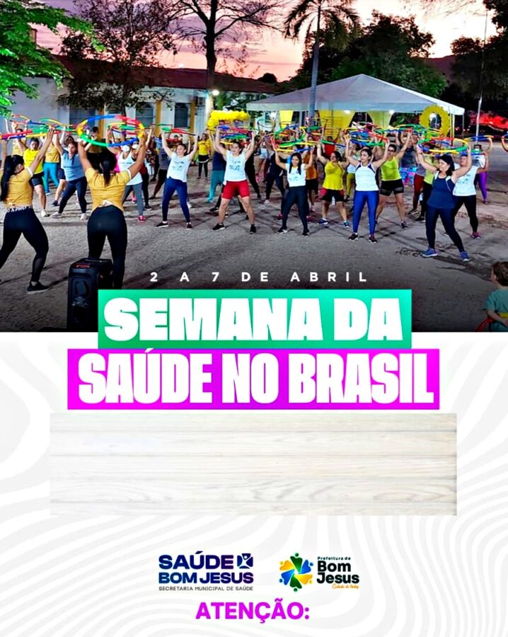 Aulão de Zumba é adiado em Bom Jesus devido a previsão de fortes chuvas