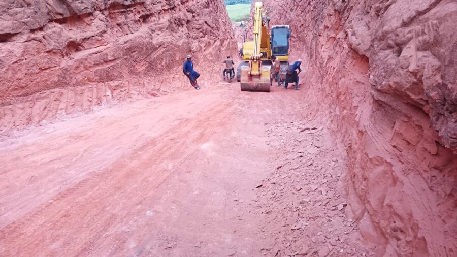 Ladeira do João Pereira em Palmeira do Piauí (Foto: Secretaria de Obras do Município)