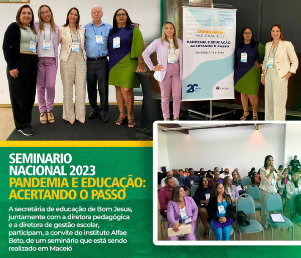 Secretária de educação de Bom Jesus participa de seminário em Maceió