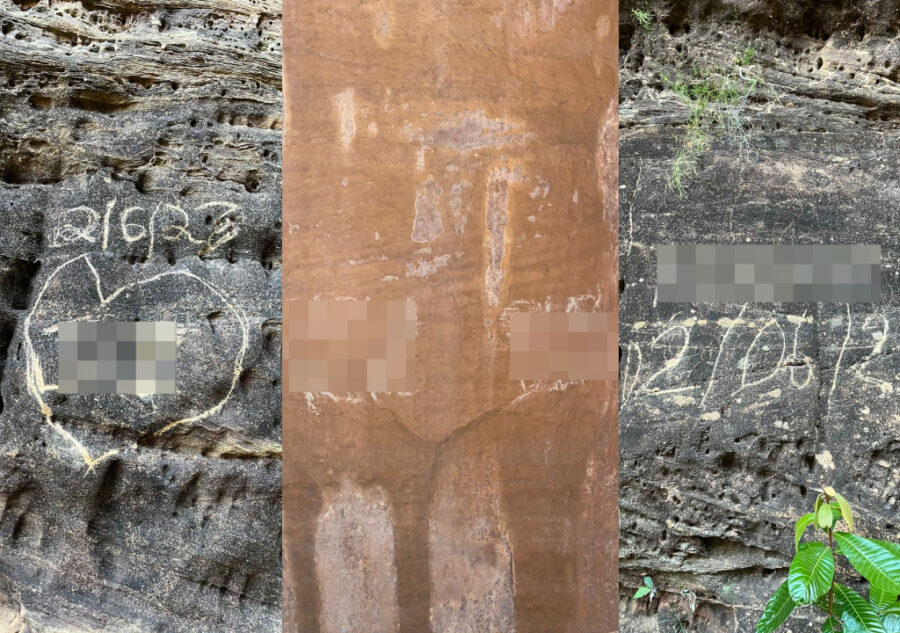 Atos de vandalismo provocam danos ao patrimônio ambiental nos Cânions do Viana em Bom Jesus