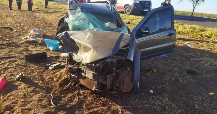 Piauiense morre e 5 pessoas ficam feridas em grave acidente na BR-242 em Barreiras