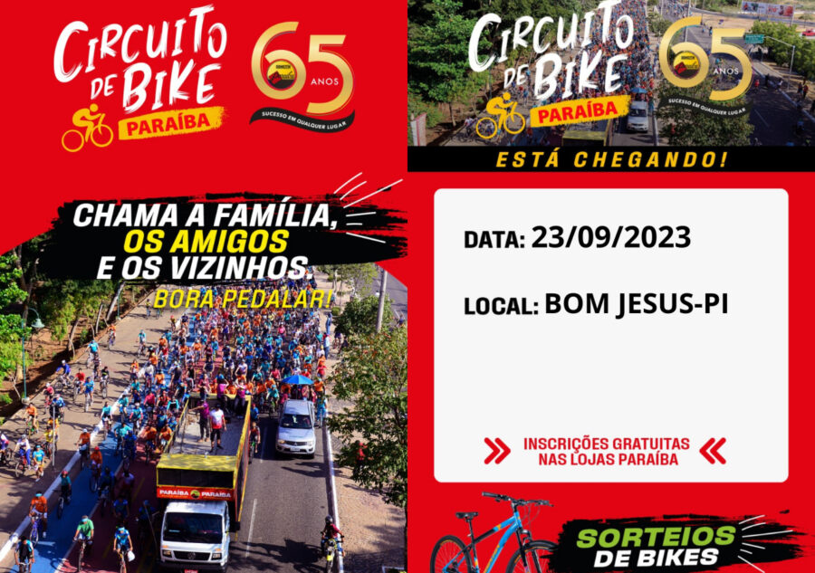 Armazém Paraíba anuncia empolgante Circuito de Bicicleta em Bom Jesus