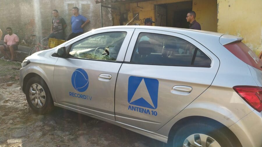 Equipe da TV Antena 10 sofre assalto em Teresina; motorista fica ferido