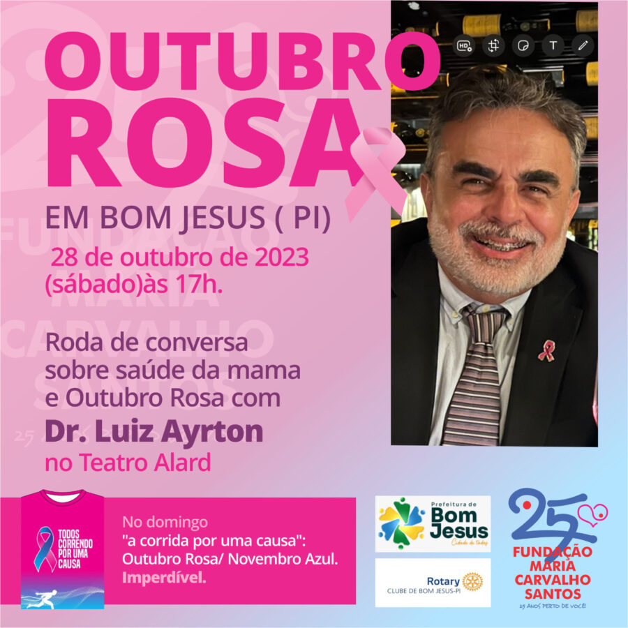 Todos correndo por uma causa: corrida e palestra em Bom Jesus em alusão ao outubro rosa e novembro azul