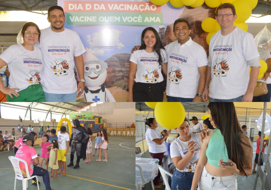 Crianças e Adolescentes movimentam Bom Jesus durante Dia 'D' da Campanha de Multivacinação