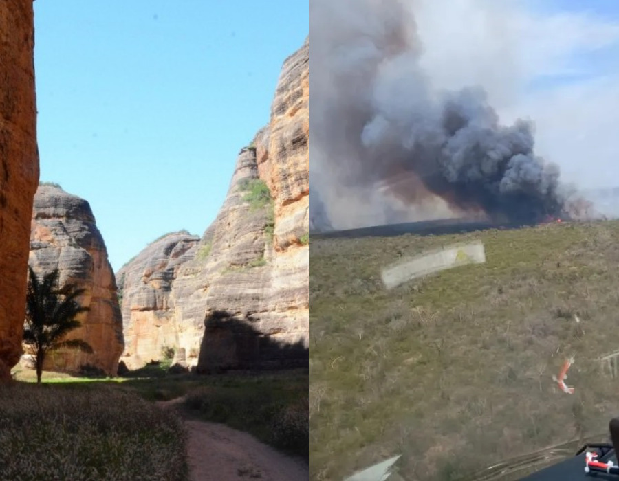 Piauí em chamas: Incêndio de grandes proporções ameaça os Cânions do Viana em Bom Jesus
