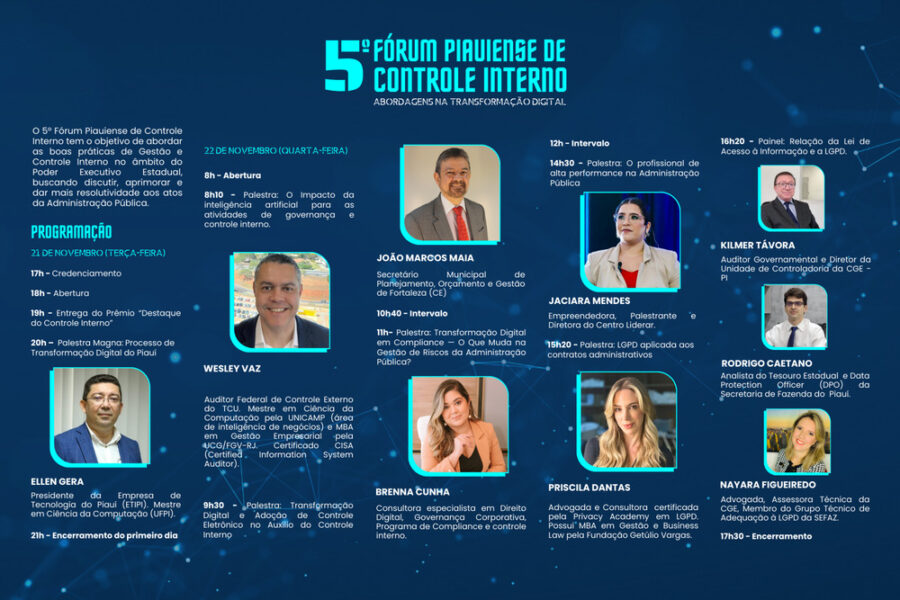Abertas inscrições para o 5º Fórum Piauiense de Controle Interno