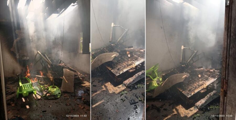 Jovem é preso após tocar fogo na casa da própria mãe em município do Piauí