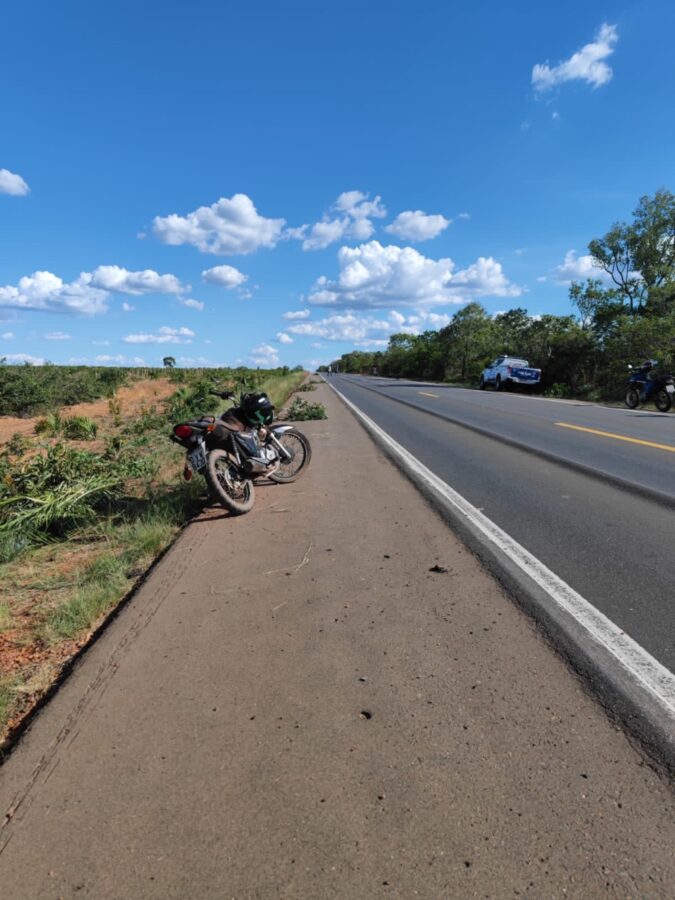 Homem morre em acidente de moto na BR-135 em São Gonçalo do Gurgueia