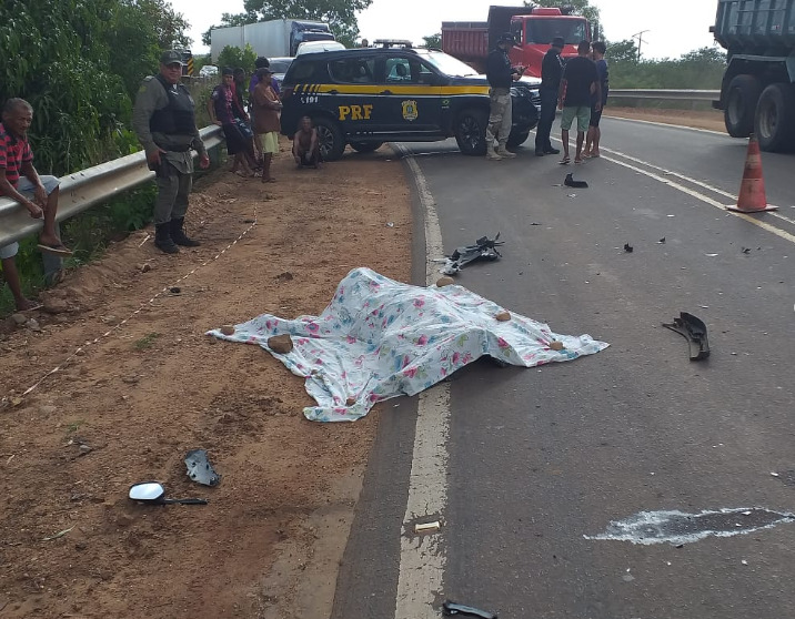 Homem morre após colisão frontal na BR-135 em Monte Alegre, Sul do PI