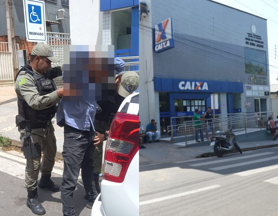 Suspeito de estelionato na Caixa Econômica Federal é detido em Bom Jesus