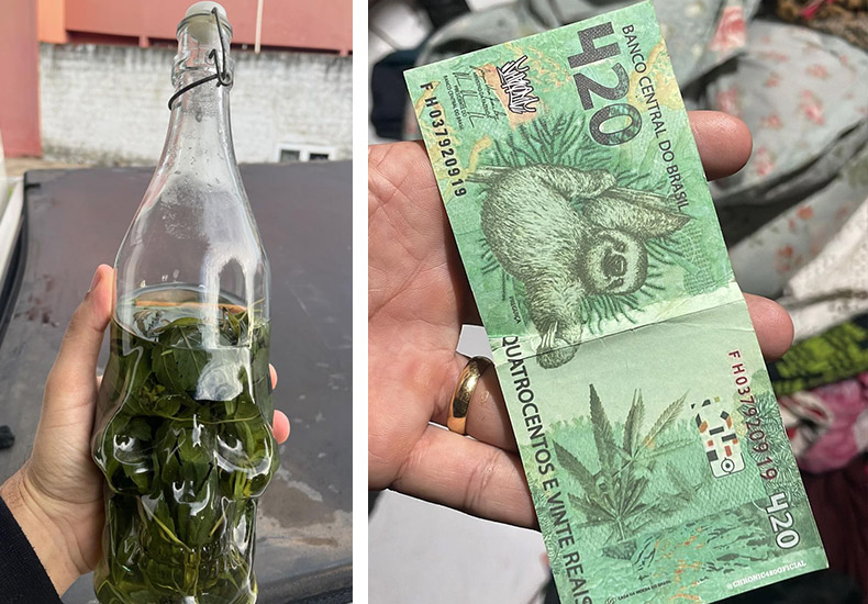 Bebida com maconha e 'cédula de R$ 420' são apreendidos durante operação no Piauí