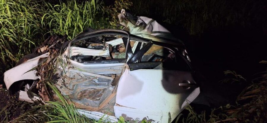 Duas pessoas morrem em grave acidente na BR-135 em Cristalândia