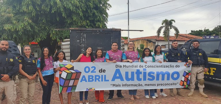 Dia Mundial do Autismo: comando educativo da PRF marca celebração à data em Bom Jesus
