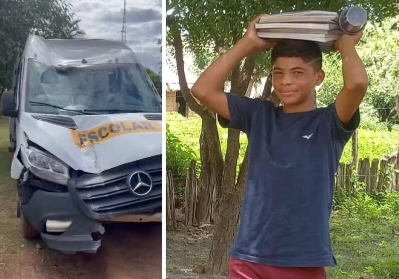 Estudante de 12 anos morre após ser atropelado por van escolar no Piauí