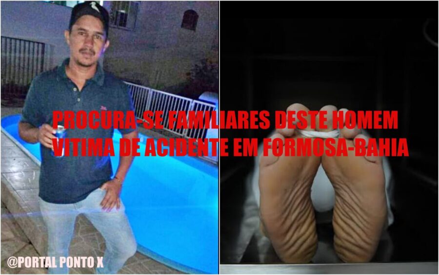 URGENTE: IML de Formosa-BA busca familiares do piauiense Jorgino Marques, vítima de acidente de moto