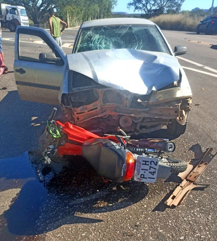 Idoso de 78 anos morre em colisão na BR-135 em Bom Jesus