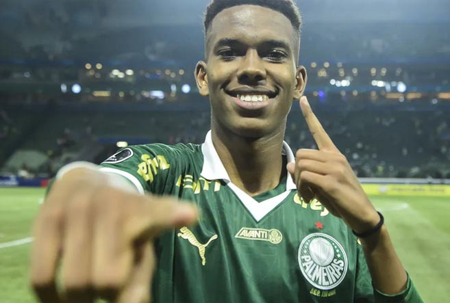 Palmeiras vende Estêvão ao Chelsea em operação que pode chegar a R$ 358 milhões
