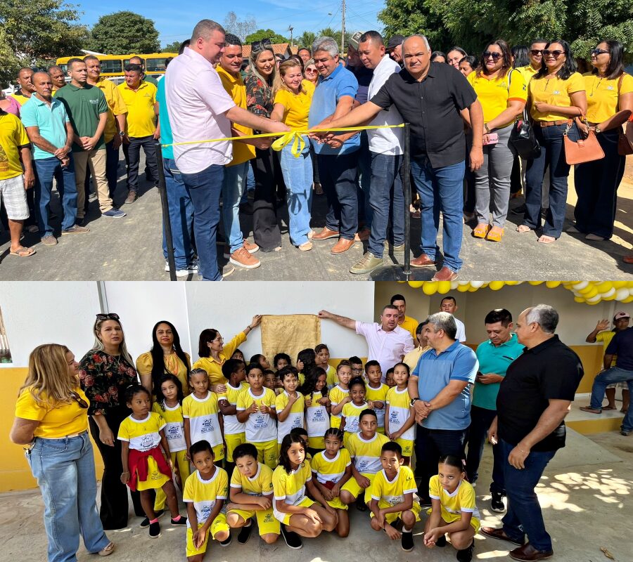 Prefeito de Bom Jesus inaugura obras na Barra Verde e anuncia novos investimentos para a Educação