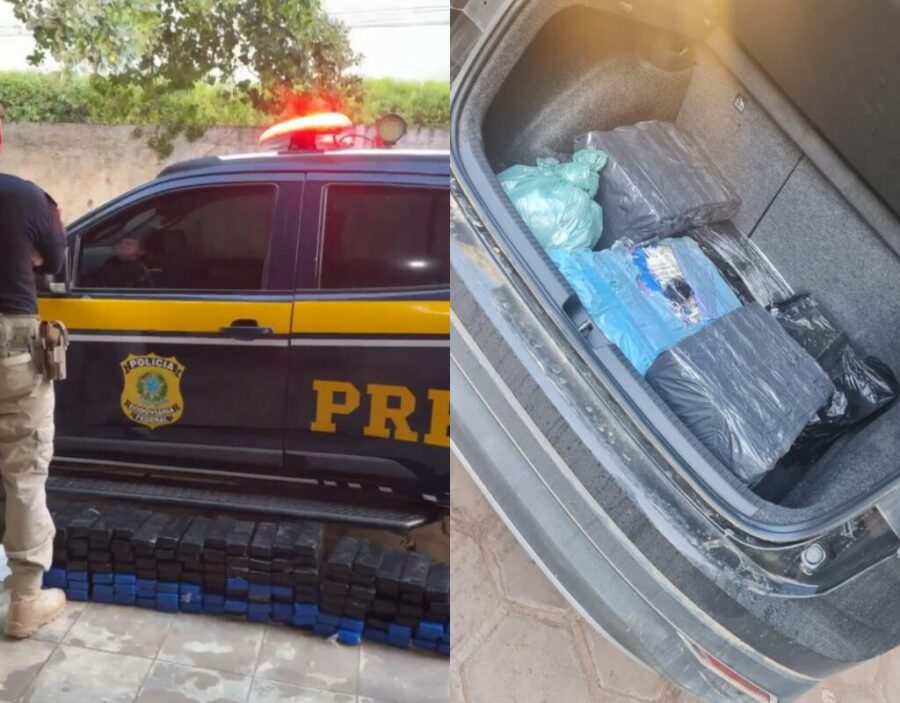 PRF apreende 137 tabletes de maconha em Bom Jesus (PI); o peso total é estimado em 100 kg